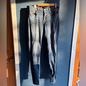 7 for all mankind Guenevere Women Low Rise Skinny Jeans Size 28